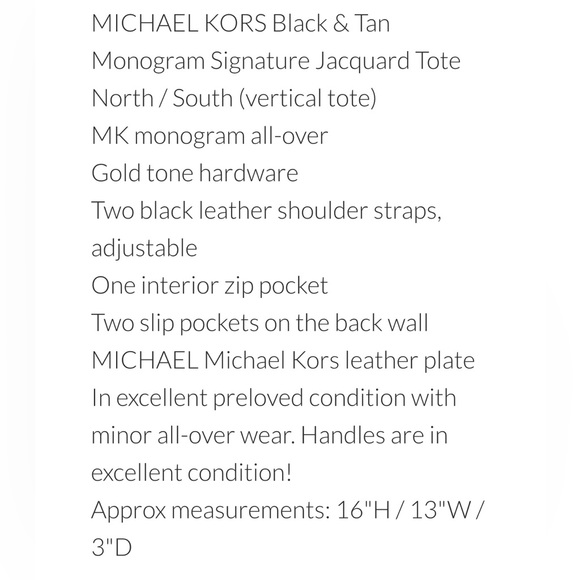 Authentic Michael Kors tote and clutch wallet mini purse black and tan - Picture 17 of 17